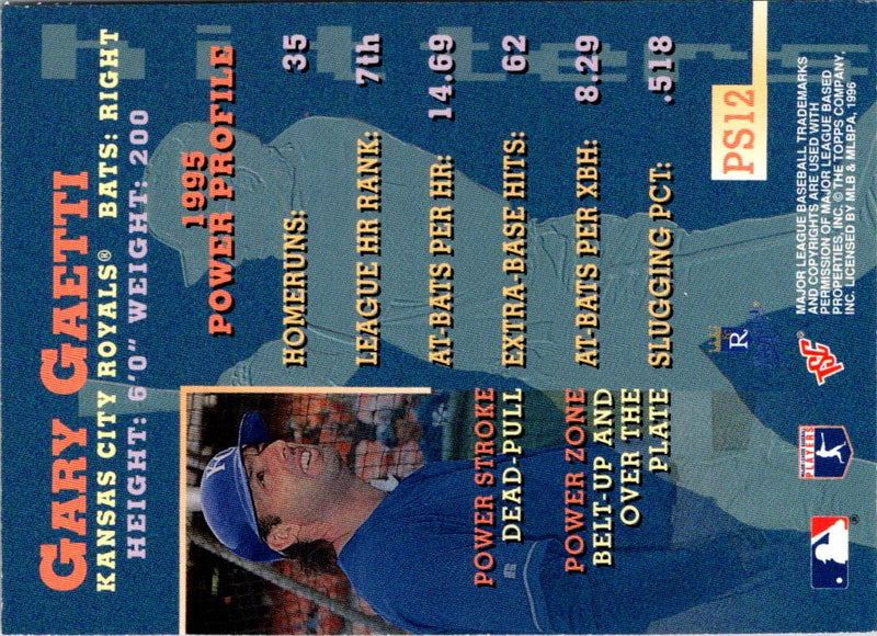 1996 Stadium Club Power Streak Gary Gaetti