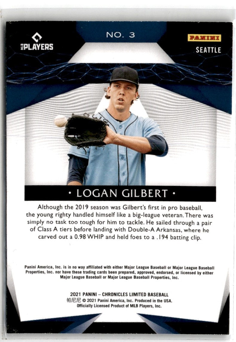 2021 Panini Chronicles Limited Logan Gilbert