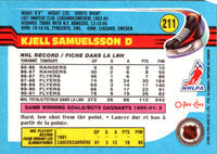 1991 O-Pee-Chee Kjell Samuelsson #211