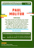 2023 Donruss Holo Blue Paul Molitor #226