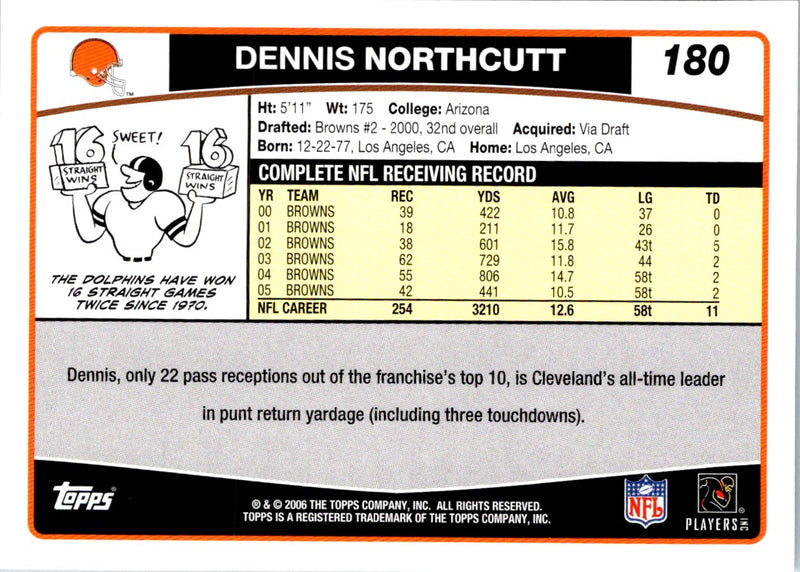 2006 Topps Dennis Northcutt