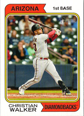 2023 Topps Heritage Red Border Christian Walker #165