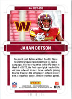 2022 Panini Contenders Rookie of the Year Jahan Dotson #ROY-JDO