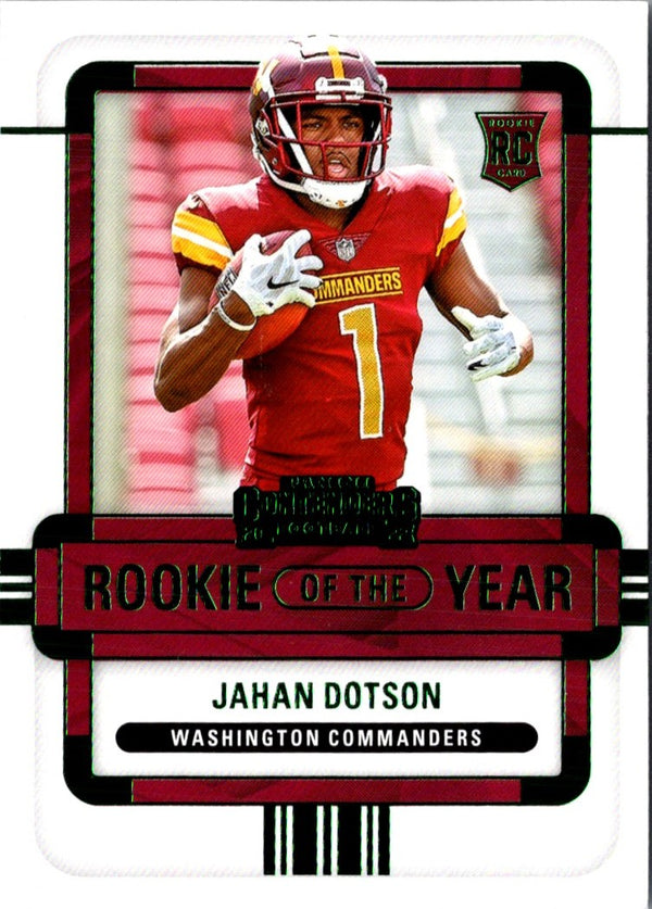 2022 Panini Contenders Rookie of the Year Jahan Dotson #ROY-JDO