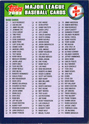 2002 Topps Alex Rodriguez #1
