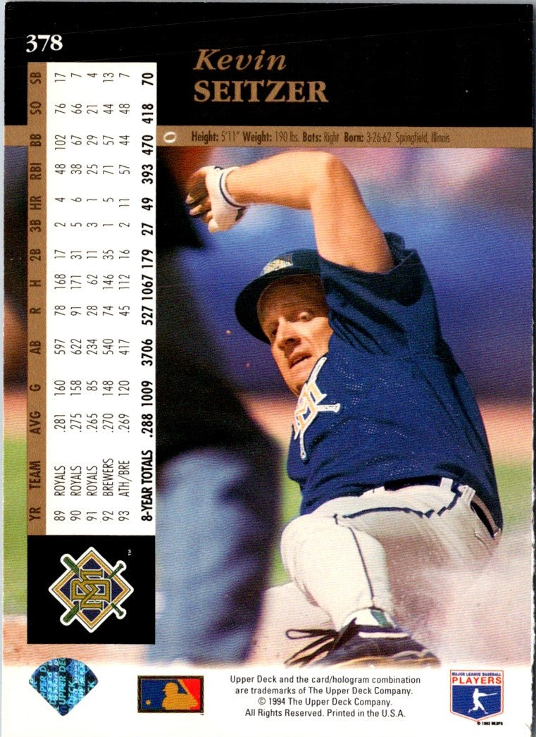 1994 Upper Deck Kevin Seitzer