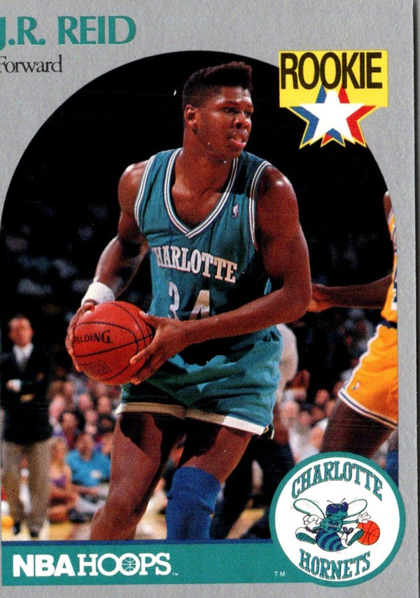 1990 Hoops J.R. Reid #57 Rookie