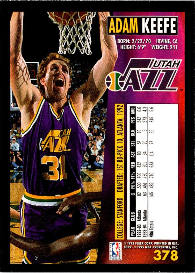 1994 Fleer Adam Keefe