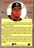 1992 Ultra All-Stars Mark McGwire #1
