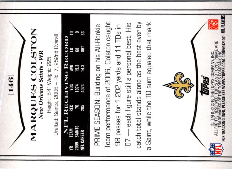 2010 Topps Prime Marques Colston