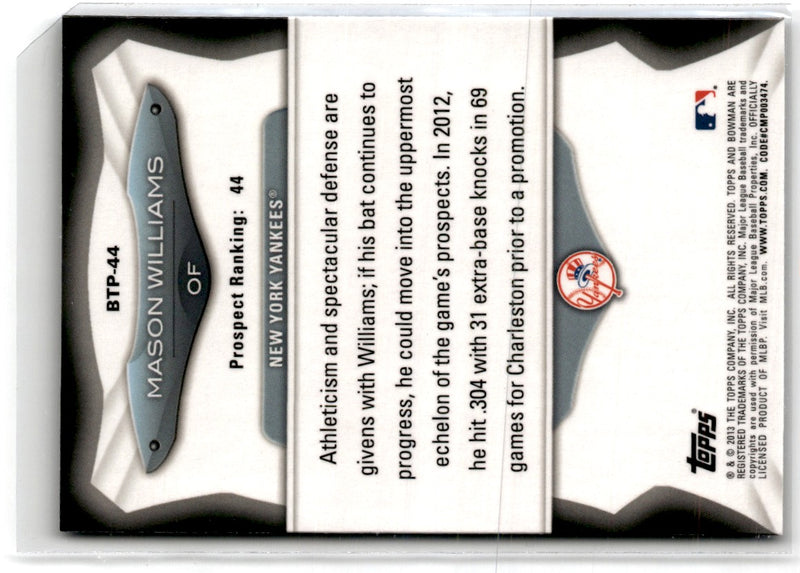 2013 Bowman Top 100 Prospects Mason Williams