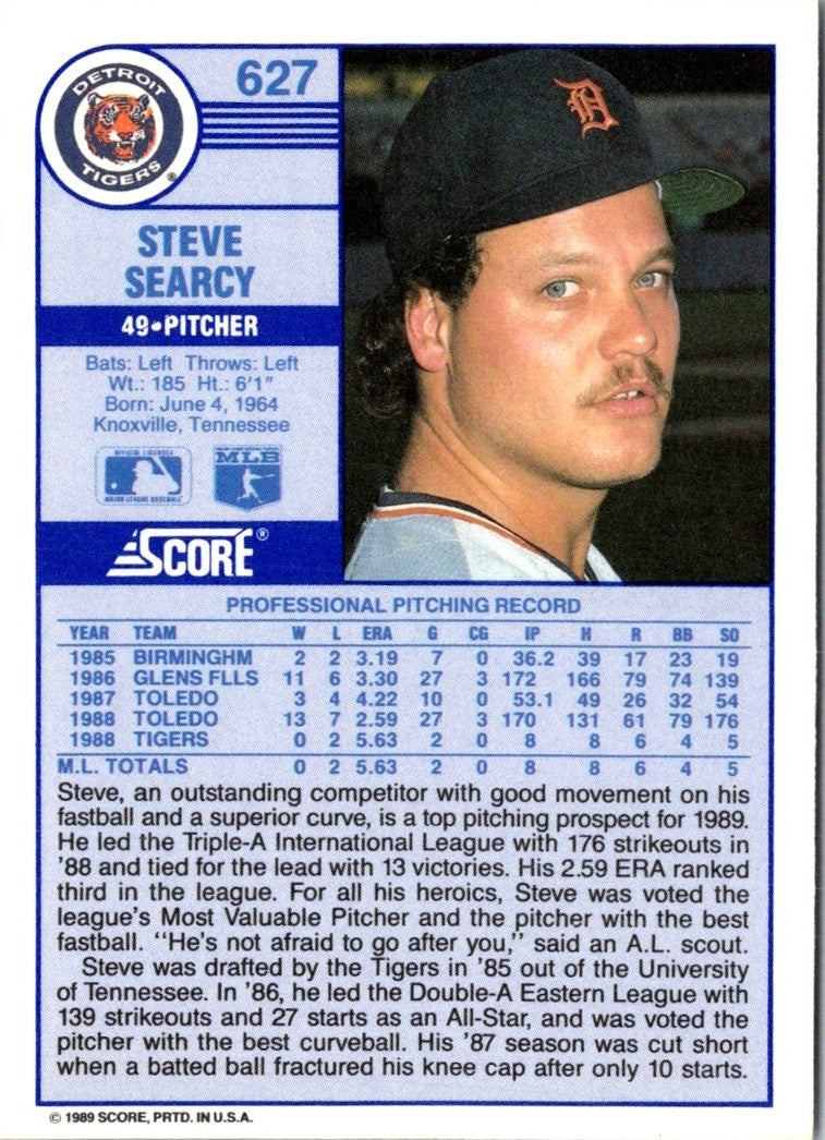 1989 Score Steve Searcy