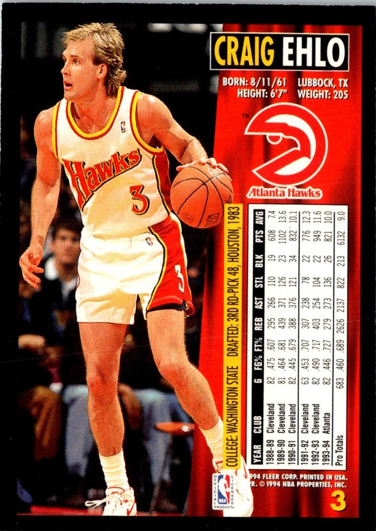 1994 Fleer Craig Ehlo