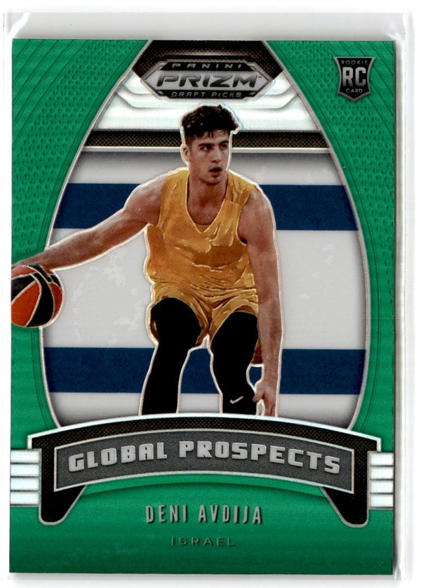 2020 Panini Prizm Draft Picks Collegiate Green Deni Avdija #100