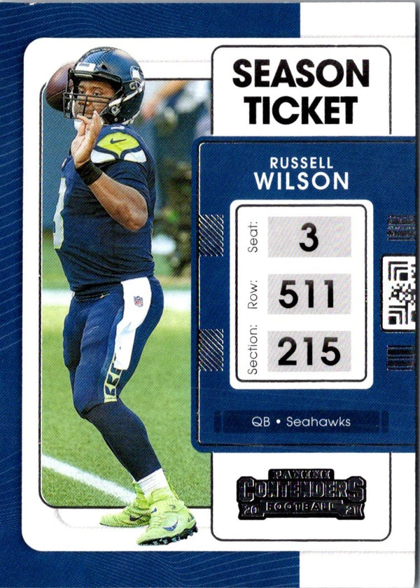 2021 Panini Absolute Blue Russell Wilson #85