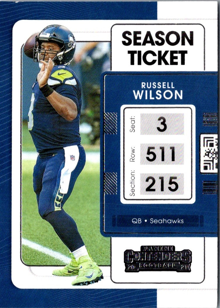 2021 Panini Absolute Blue Russell Wilson