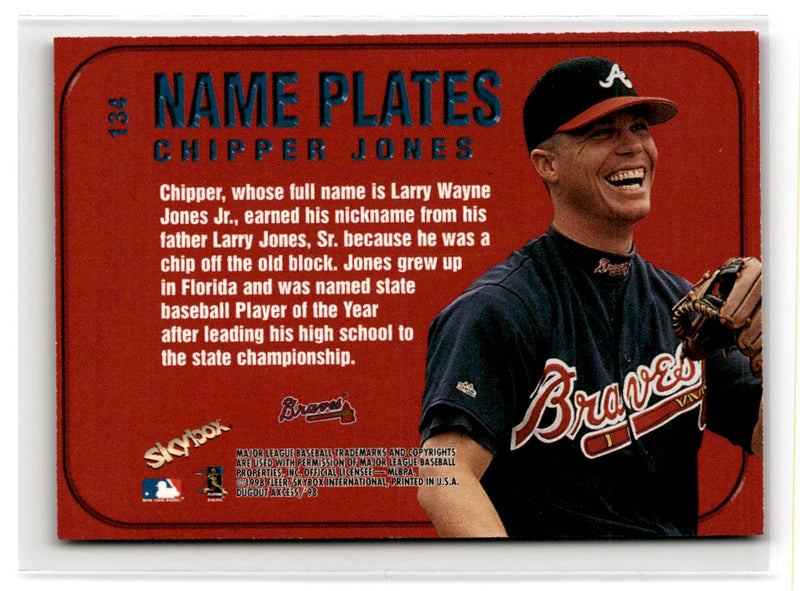 1998 SkyBox Dugout Axcess Chipper Jones