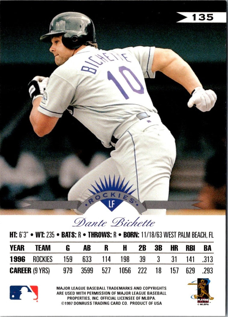 1997 Leaf Dante Bichette