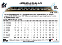 2022 Topps Jesus Aguilar #560