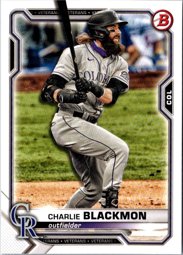 2021 Bowman Charlie Blackmon #4