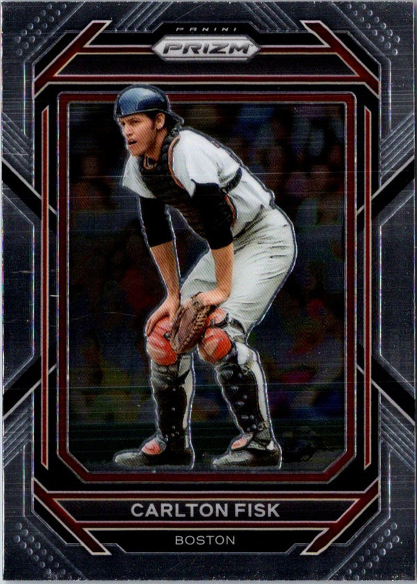 2023 Panini Prizm Blue Ice Carlton Fisk #112