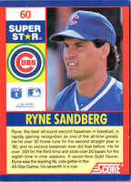 1991 Score 100 Superstars Ryne Sandberg #60