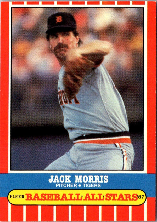 1987 Fleer Baseball All-Stars Jack Morris #28