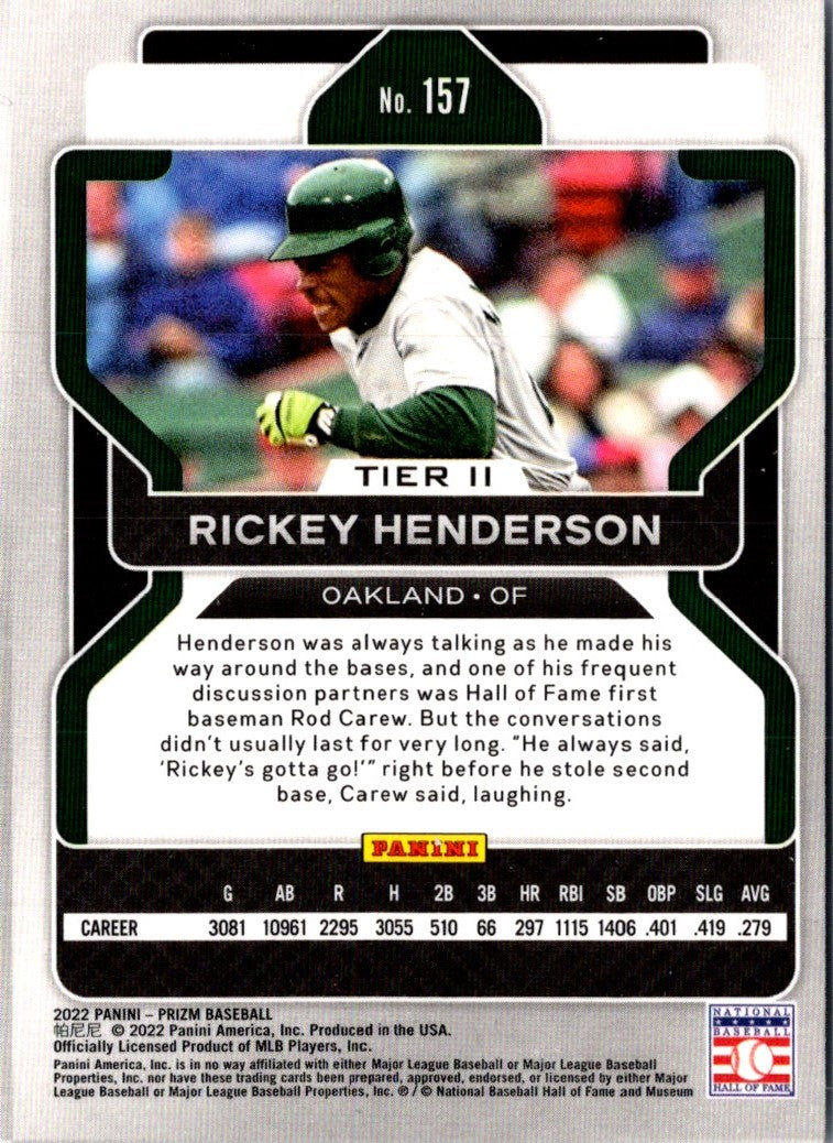 2022 Panini Prizm Rickey Henderson