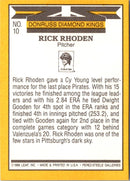 1987 Donruss Super Diamond Kings Rick Rhoden