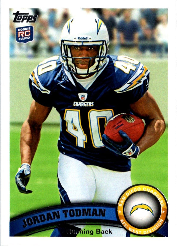 2011 Topps Jordan Todman #325 Rookie