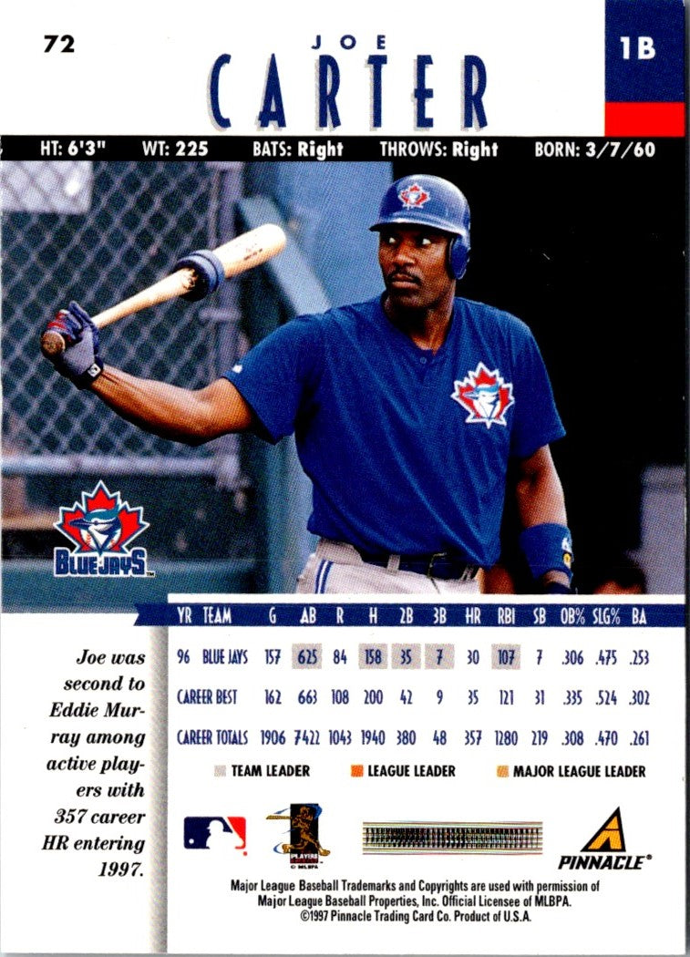 1997 New Pinnacle Joe Carter