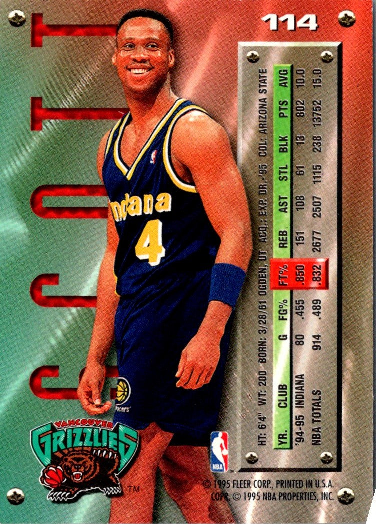 1995 Metal Silver Spotlight Byron Scott