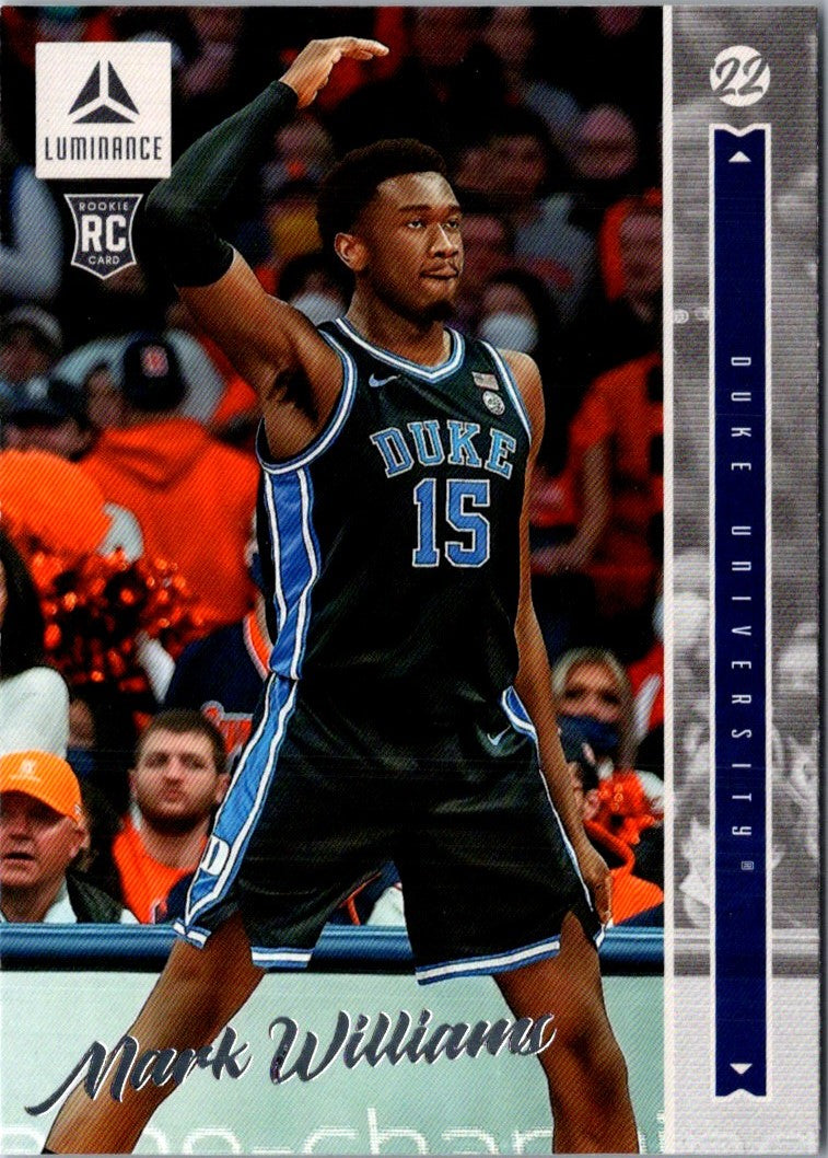 2022 Panini Chronicles Draft Picks Luminance Mark Williams