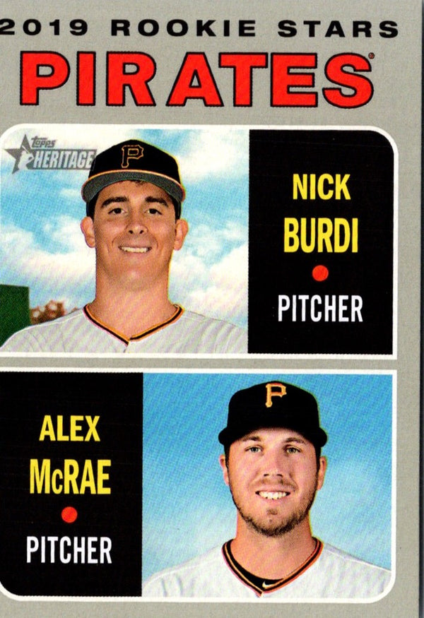 2019 Topps Heritage Nick Burdi/Alex McRae #141 Rookie