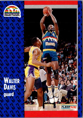 1991 Fleer Walter Davis #274