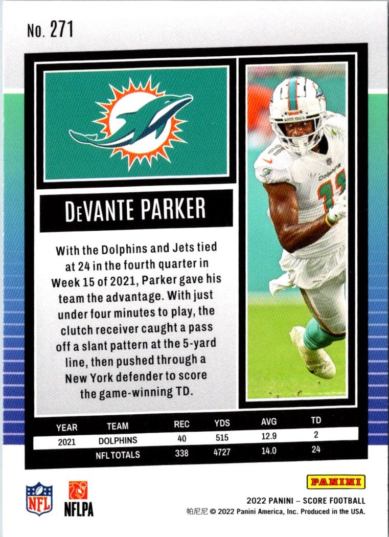 2022 Score DeVante Parker