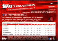 2017 Topps Chrome Zack Greinke #11