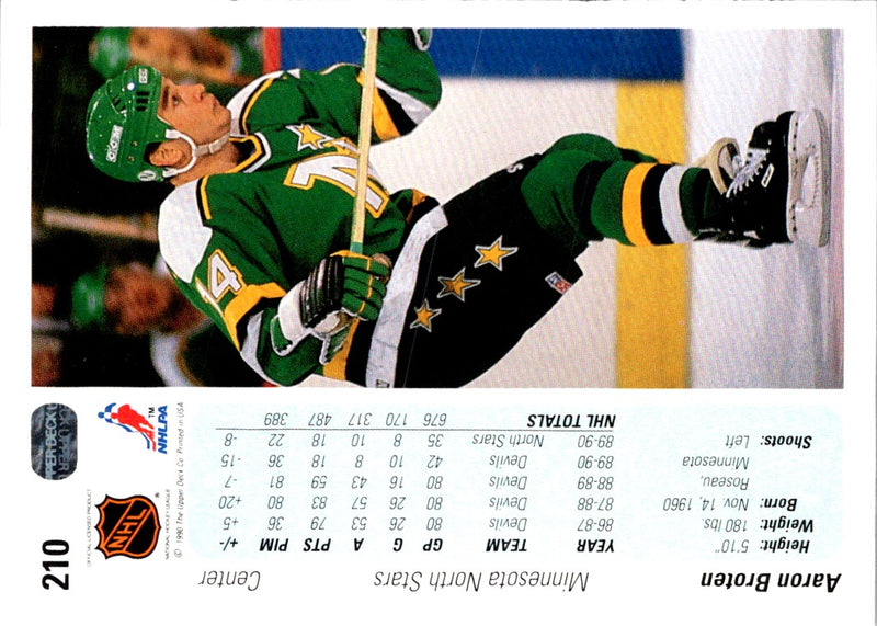 1990 Upper Deck Aaron Broten