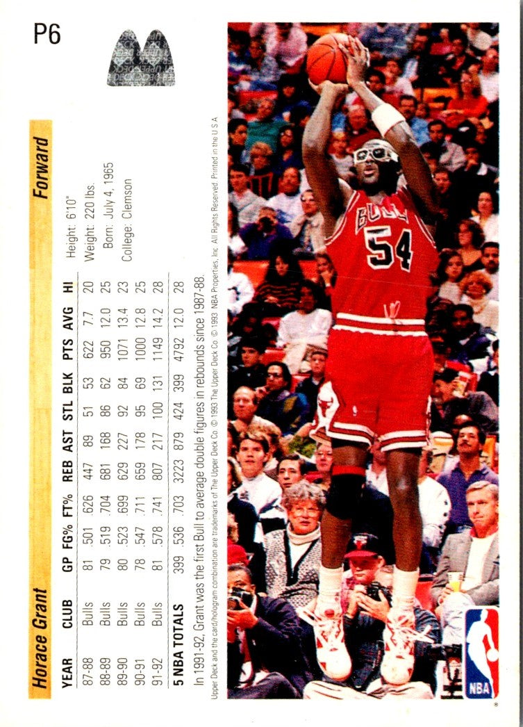 1992 Upper Deck McDonald's Horace Grant