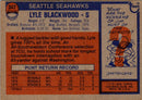 1976 Topps Lyle Blackwood