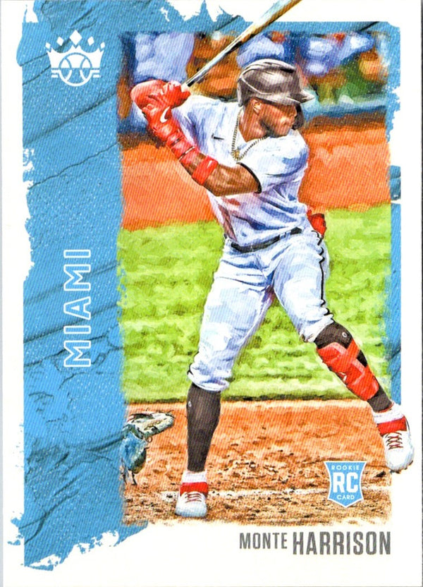 2021 Panini Diamond Kings Blue Monte Harrison #50