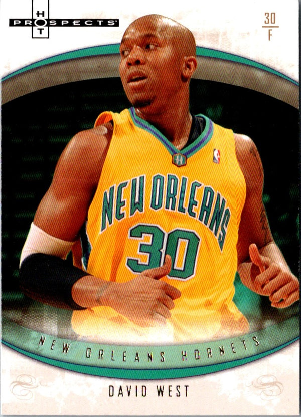 2007 Fleer Hot Prospects David West #37