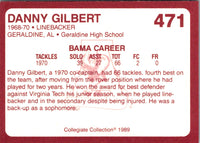 1989 Collegiate Collection Alabama Coke 580 Danny Gilbert #471