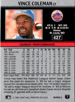 1991 Star Silver Vince Coleman #6