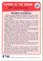1990 Fleer Canadian Roger Clemens #627