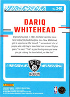 2023 Donruss Dariq Whitehead #240 Rookie