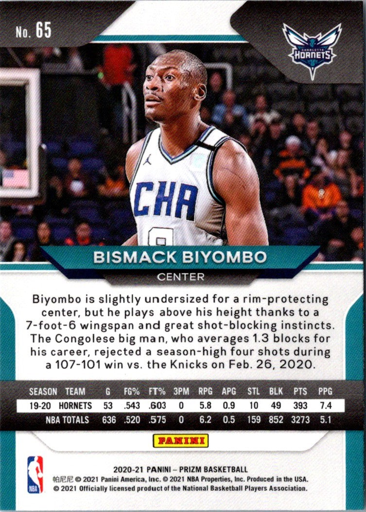 2020 Panini Prizm Bismack Biyombo