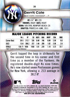 2023 Bowman Platinum Gerrit Cole #39