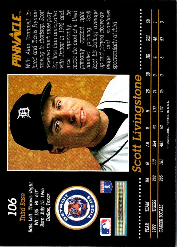 1993 Pinnacle Scott Livingstone