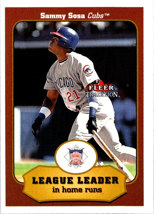 2001 Fleer Tradition Sammy Sosa #391